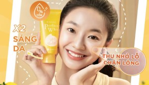 Da sáng, mờ thâm nhờ sữa rửa mặt Pefect Whip Vitamin C Poreless Glow