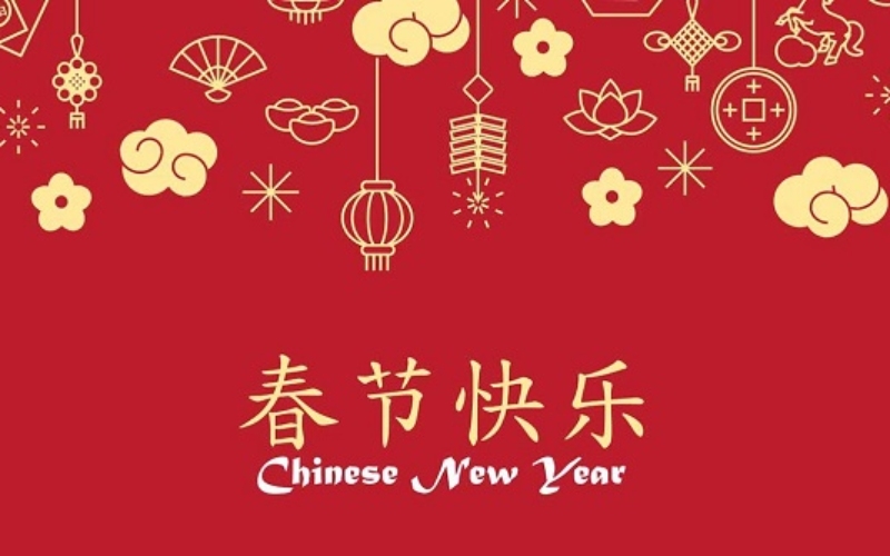 Thiệp chúc mừng năm mới bằng tiếng Trung đơn giản