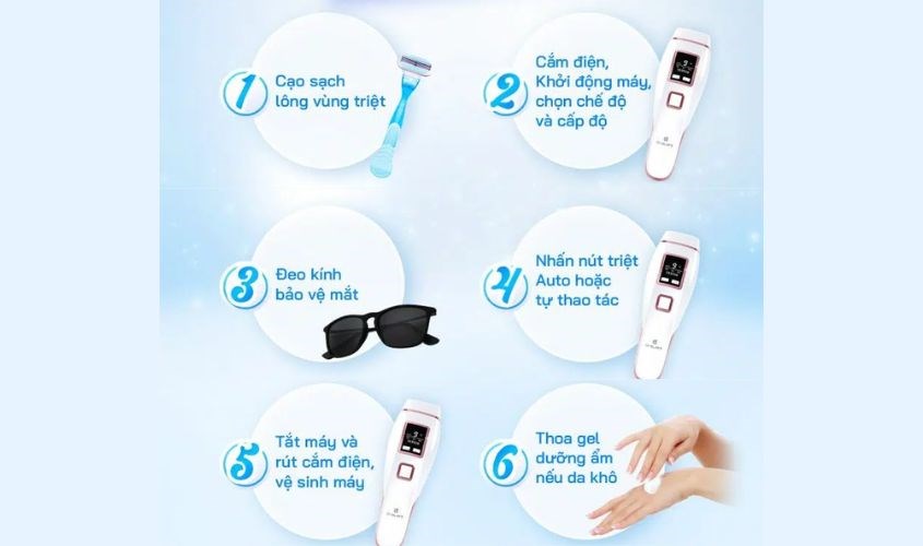 Bạn nên đọc kỹ hướng dẫn sử dụng để đạt được hiệu quả triệt lông tốt nhất