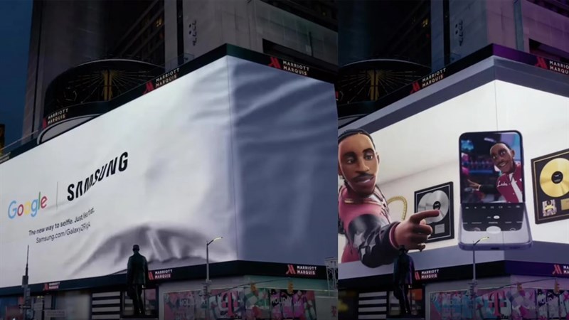 Samsung bắt tay Google tung quảng cáo 3D Galaxy Z Flip4