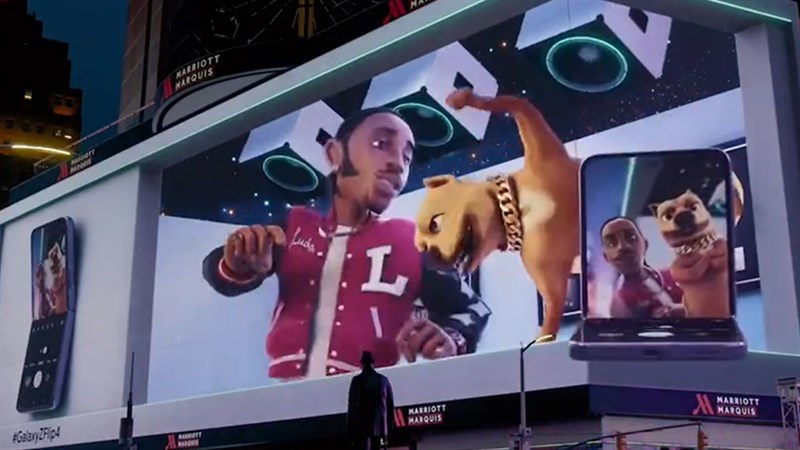 Samsung bắt tay Google tung quảng cáo 3D Galaxy Z Flip4