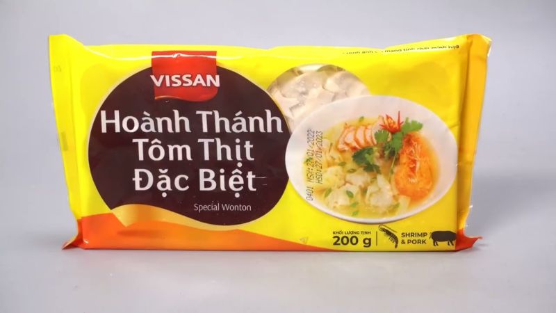 Hoành thánh nhân tôm thịt đặc biệt Vissan gói 200g