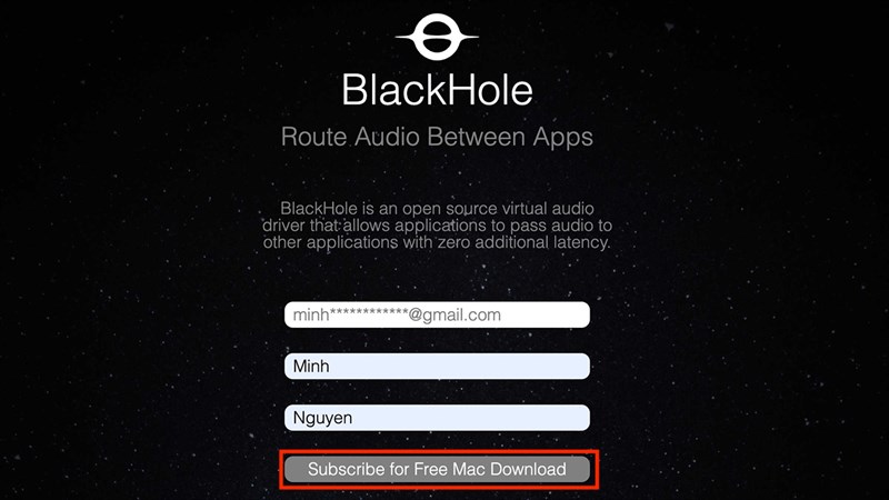 Đăng ký tải BlackHole