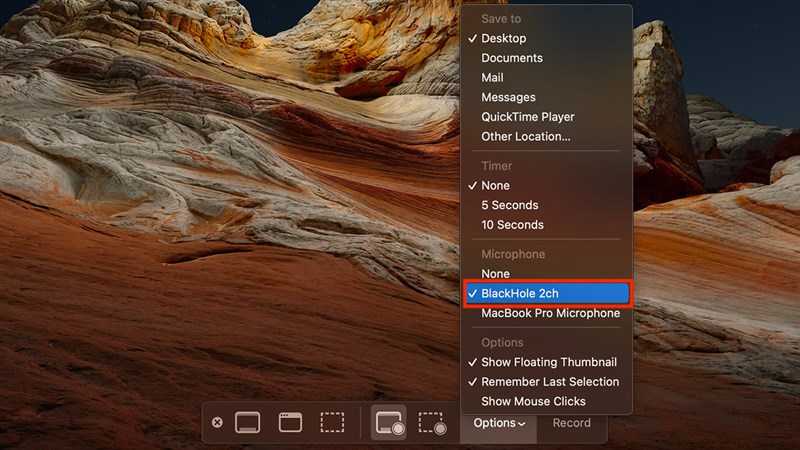 Quay màn hình không thu tiếng môi trường