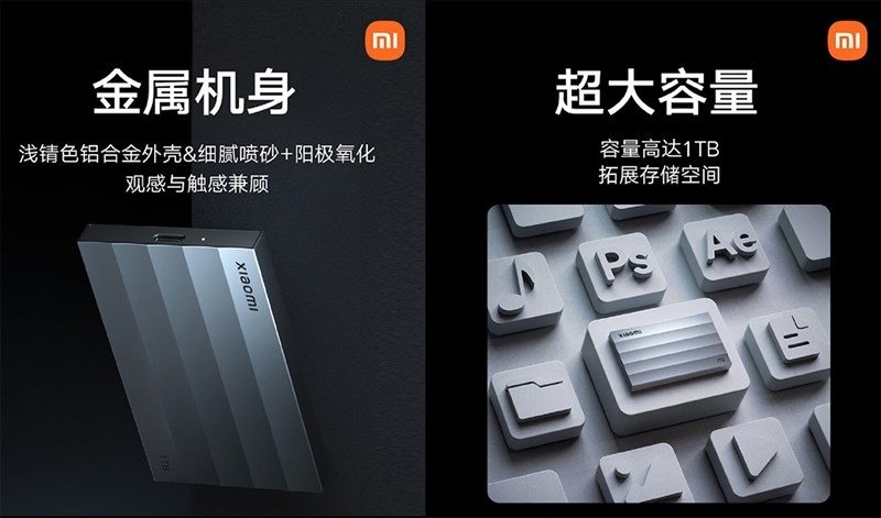 Xiaomi ra mắt ổ cứng SDD di động đầu tiên, dung lượng lên đến 1TB
