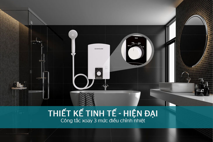 Máy nước nóng trực tiếp Sunhouse 4500W SHA-9452OP được bán với giá khoảng 3.090.000 đồng (cập nhật 13/12/2022, có thể thay đổi theo thời gian)