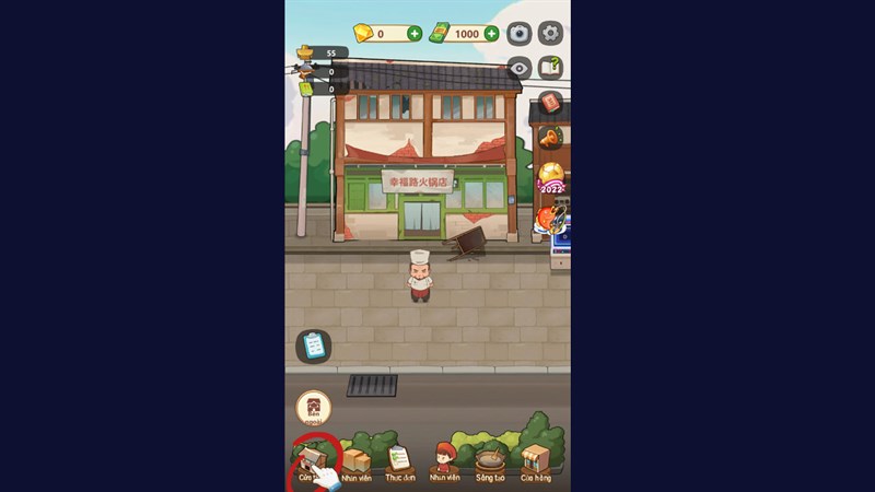 Cách chơi Tiệm Lẩu Đường Hạnh Phúc trên máy tính