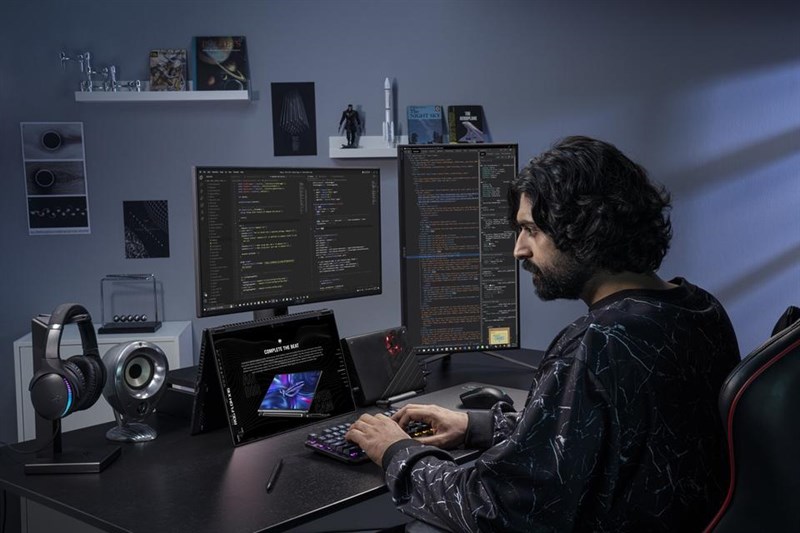 ROG Flow X16 là một trong những mẫu laptop được trang bị dòng chip Intel Core H Series thế hệ 13. Nguồn: ASUS.