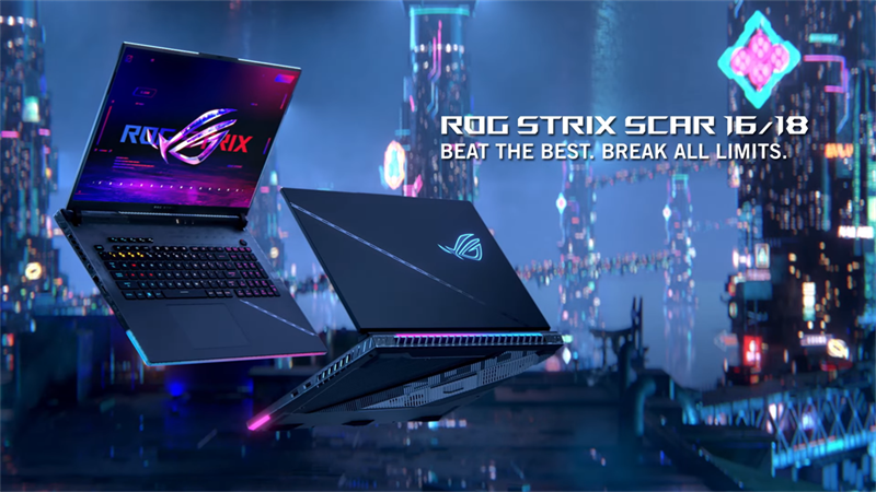 ROG Strix Scar 16 và 18 là 2 trong số những chiếc laptop đầu tiên được tích hợp vi xử lý Intel Core i9-13980HX mạnh nhất. Nguồn: ASUS.