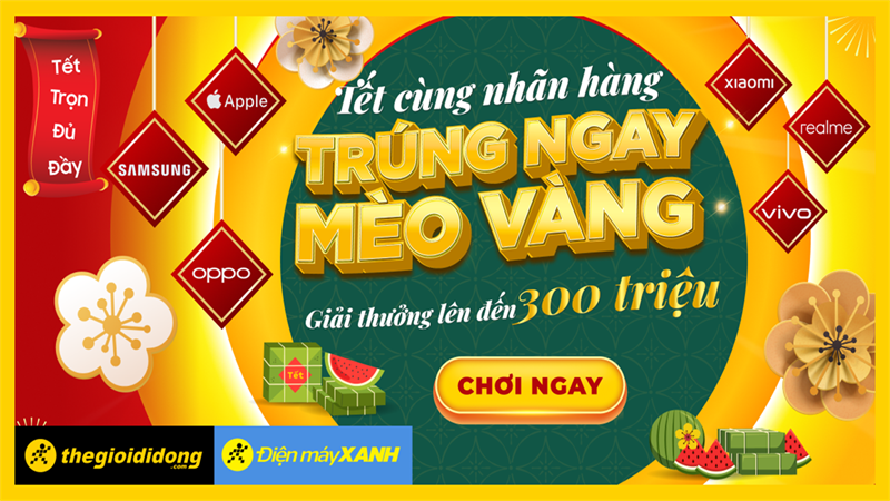 Tết cùng nhãn hàng - Trúng ngay Mèo Vàng Tết cùng nhãn hàng - Trúng ngay Mèo Vàng