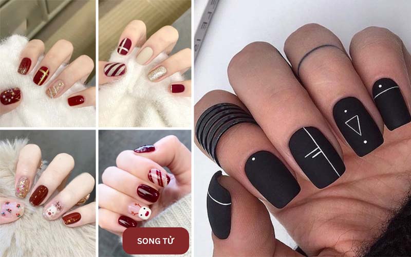 Mẫu nail đẹp cho cung Song Tử