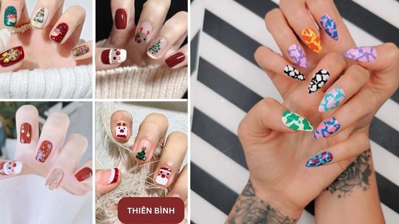 Mẫu nail đẹp cho cung Thiên Bình