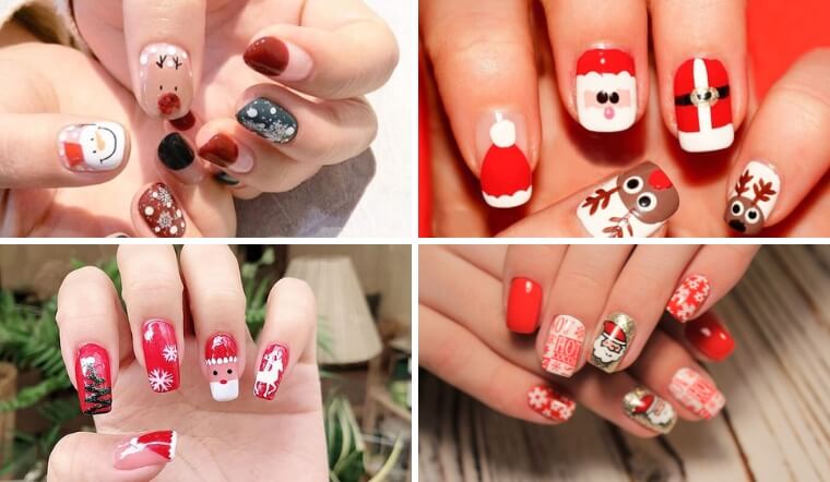 10 mẫu nail ông già noel dễ thương, bắt mắt cho mọi lứa tuổi