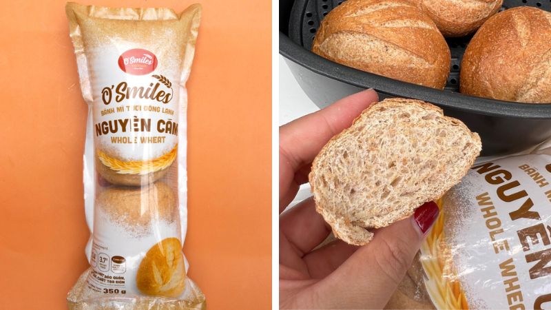 Bánh mì tươi O'smiles nguyên cám Bánh mì tươi O'smiles nguyên cám