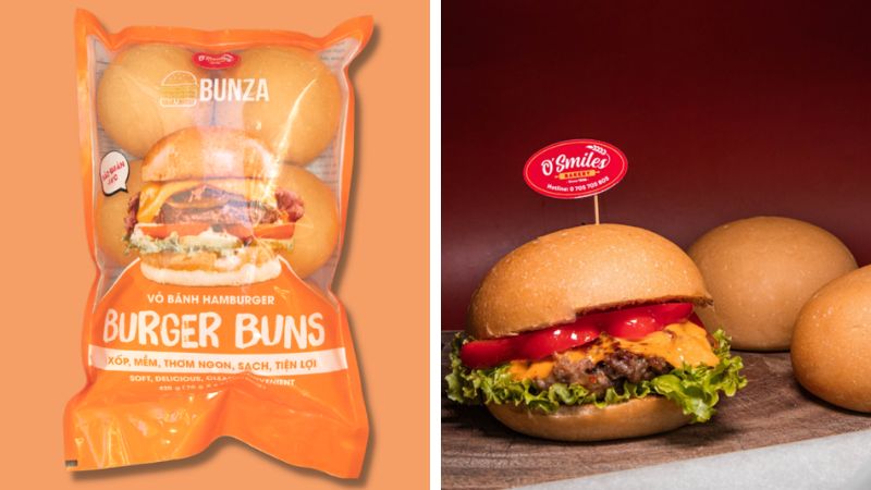 Vỏ bánh Hamburger O'smiles Vỏ bánh Hamburger O'smiles