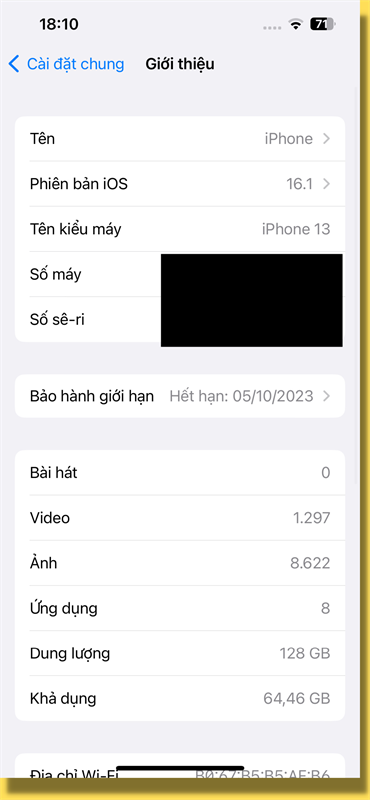 Trước khi lên iOS 16.2 thì iPhone 13 của mình đang ở iOS 16.1.