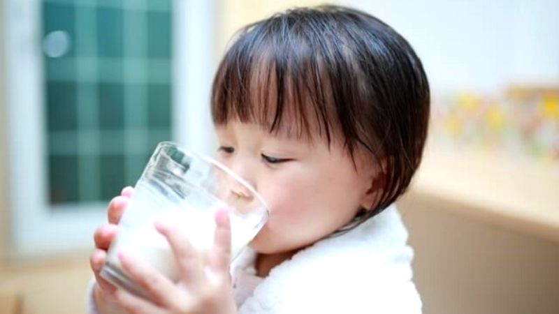 Những tác hại cho sức khỏe của con nếu uống nhiều sữa