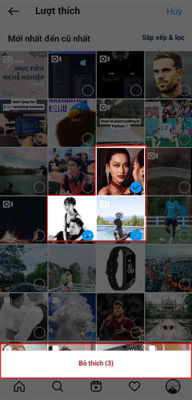 Cách bỏ thích nhiều bài viết cùng lúc trên Instagram Cách bỏ thích nhiều bài viết cùng lúc trên Instagram