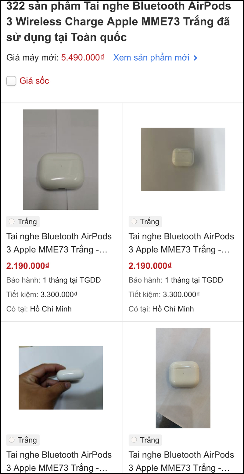 AirPods 3 cũ giá bao nhiêu? Rẻ hơn mua mới bao nhiêu tiền?