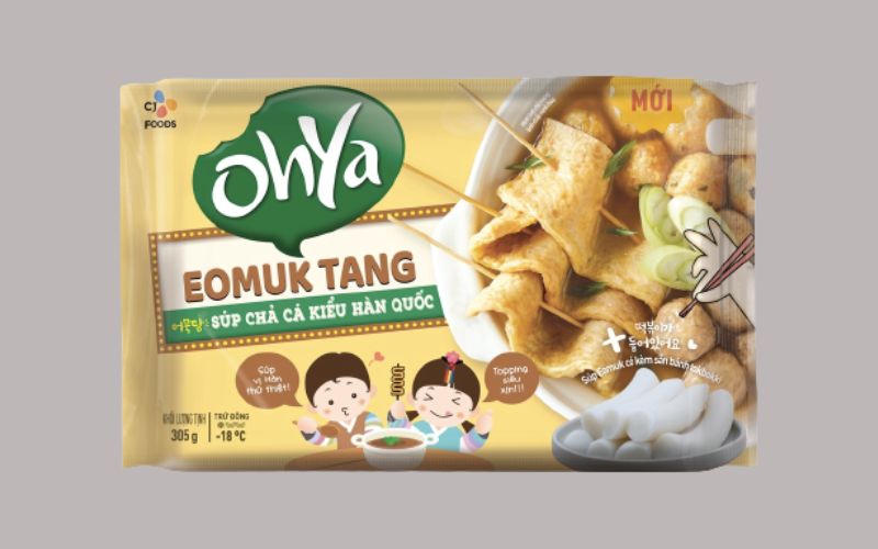 Súp chả cá Ohya Eomuk Tang kiểu Hàn Quốc gói 300g