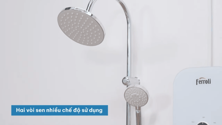 Đánh giá chi tiết máy nước nóng trực tiếp Ferroli 4500W MIDO-MXP 4.5S - Tích hợp 2 vòi sen