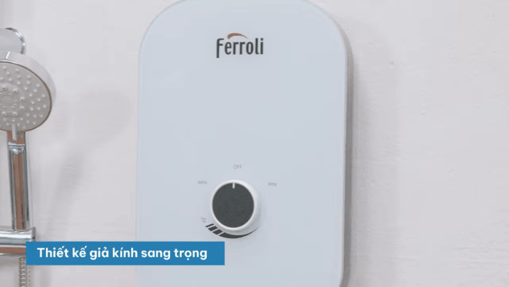 Đánh giá chi tiết máy nước nóng trực tiếp Ferroli 4500W MIDO-MXP 4.5S - Vỏ ngoài giả kính