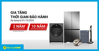 [THÔNG BÁO] Hitachi tăng thời gian bảo hành đối với thiết bị gia dụng từ 01/12/2022