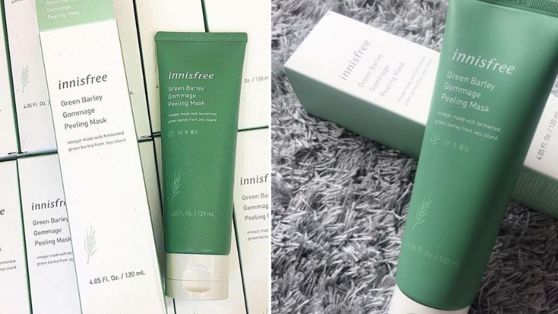 Hướng dẫn sử dụng tẩy da chết Innisfree Green Barley Gommage Peeling Mask