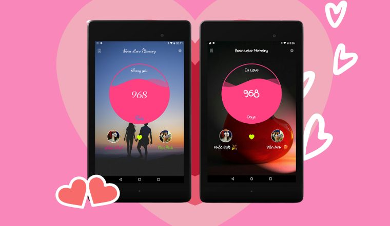 5 ứng dụng đếm ngày yêu, app đếm ngày yêu cho các cặp đôi