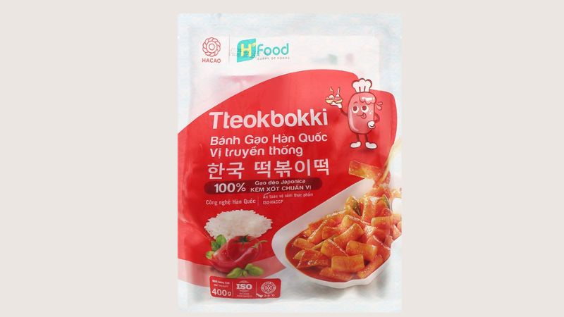 Bánh gạo Tteokbokki Hàn Quốc có xốt