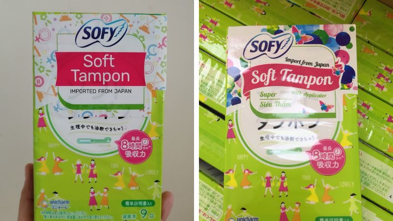 Tampon Sofy được phân phối khá rộng rãi với giá thành hợp lý