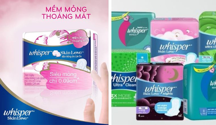 Băng vệ sinh Whisper của nước nào? Thấm hút có tốt không?