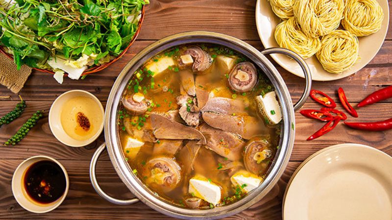 Delicious beef tail hot pot