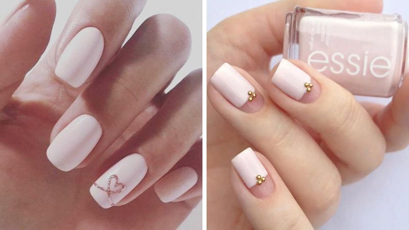 Mẫu nail dài đính đá