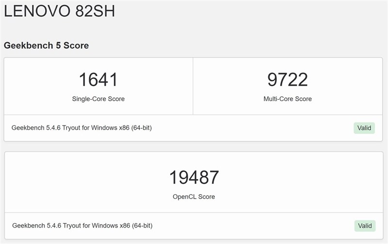Điểm GeekBench 5 trên Lenovo Ideapad 5 Pro 14IAP7. Điểm GeekBench 5 trên Lenovo Ideapad 5 Pro 14IAP7.