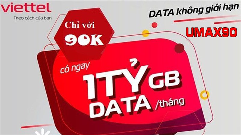 Cách đăng ký gói cước UMAX90 Viettel Cách đăng ký gói cước UMAX90 Viettel