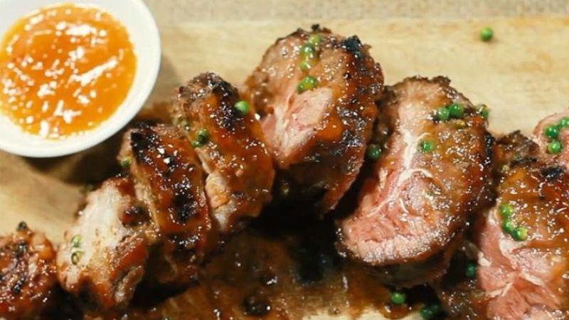 How to make delicious grilled beef with green pepper in the kitchen