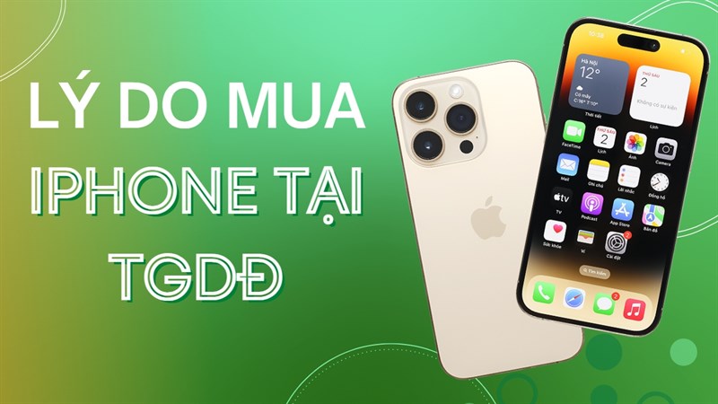 Những lý do nên mua iPhone tại Thế Giới Di Động