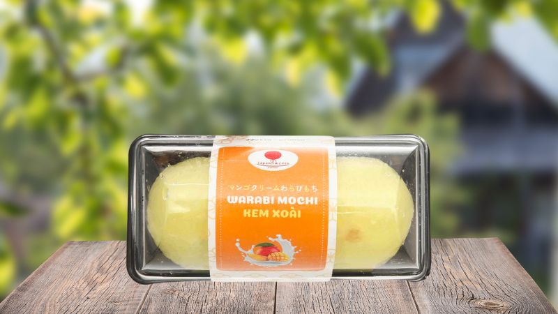 Bánh Warabi Mochi kem xoài