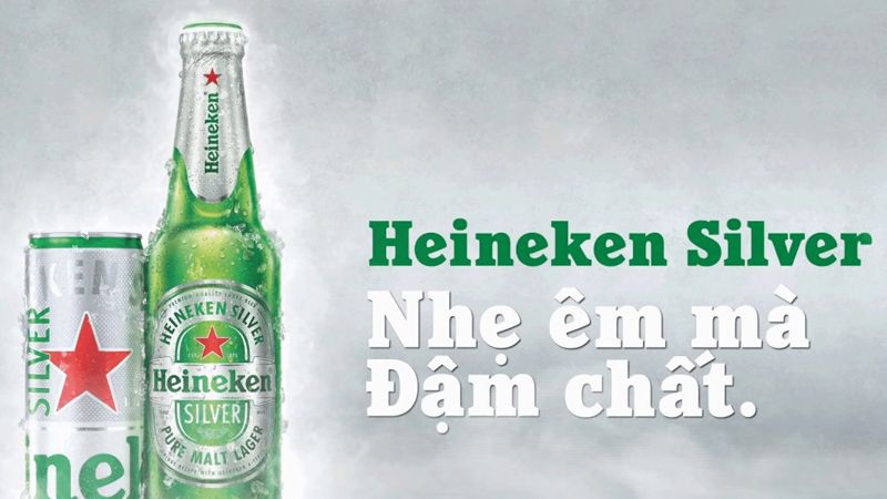 Bia Heineken Silver lon 330ml