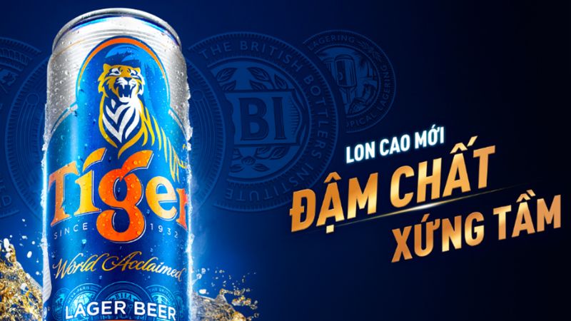 Bia Tiger lon 500ml