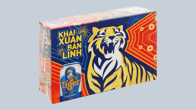 Bia Tiger lon 330ml