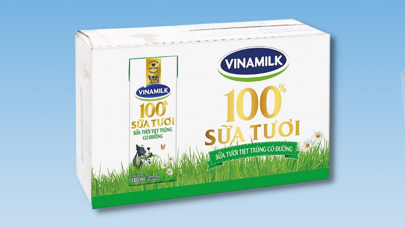 Sữa tươi có đường Vinamilk 180ml
