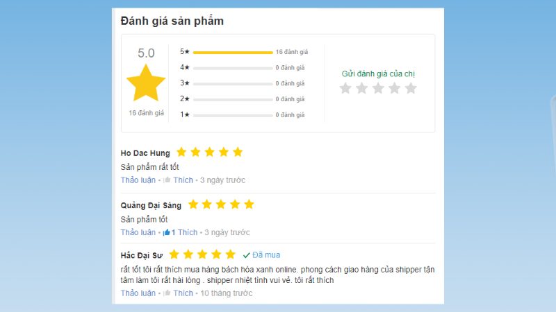 Đánh giá của khách hàng về sữa tươi có đường Vinamilk 180ml