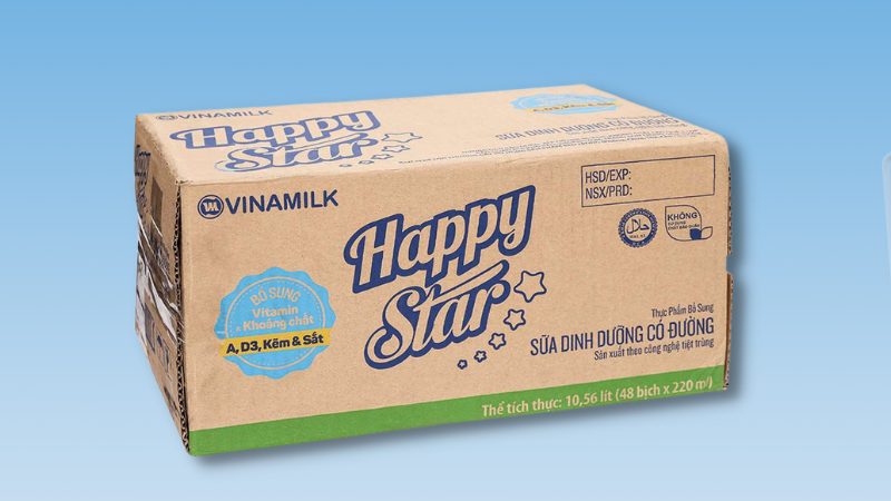 Sữa dinh dưỡng có đường Vinamilk Happy Star 220ml