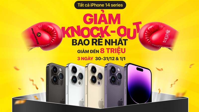 Hot sale đón Tết, tất cả iPhone 14 giá rẻ 'knock out; giá giảm đến tận 8 triệu