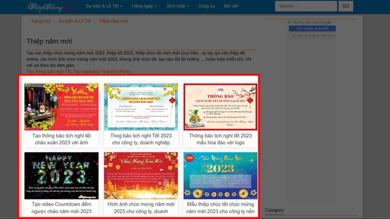 Đừng bỏ lỡ cơ hội thiết kế thiệp chúc mừng năm mới online tại trang web của chúng tôi. Với rất nhiều mẫu thiệp sẵn có cùng những công cụ thiết kế tiên tiến, bạn chắc chắn sẽ có những bức thiệp đẹp nhất để gửi đến người thân và bạn bè của mình. Hãy khám phá ngay hôm nay và trải nghiệm việc tạo ra những bức thiệp chúc mừng năm mới độc đáo của riêng bạn!