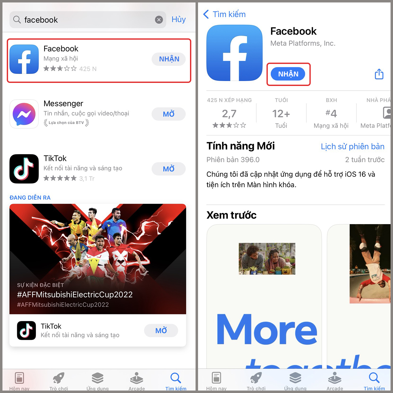 Tải Facebook trên iPhone: Để truy cập và kết nối với bạn bè trên Facebook, hãy nhanh chóng tải ứng dụng Facebook trên iPhone của bạn. Việc cập nhật tin tức, chia sẻ trạng thái và xem các bức ảnh mới nhất chưa bao giờ dễ dàng hơn thế.