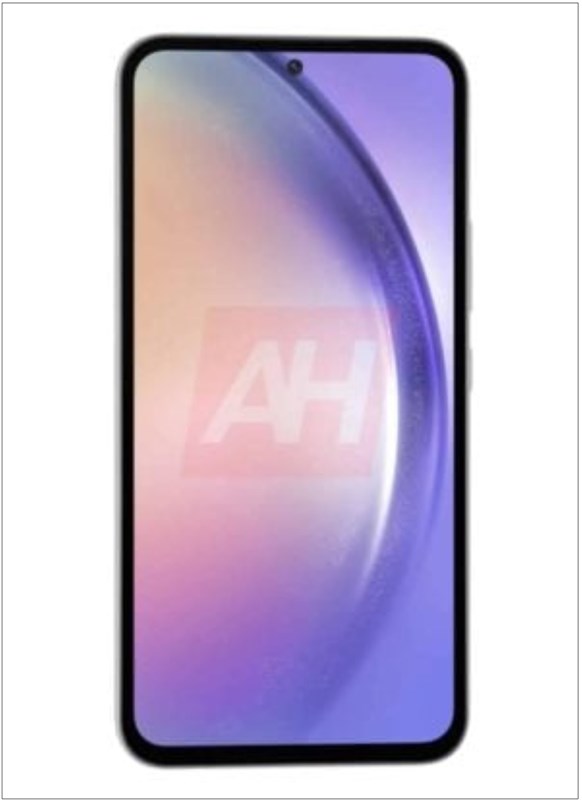 Mặt trước của Galaxy A54 có tỷ lệ hiển thị tương đối cao