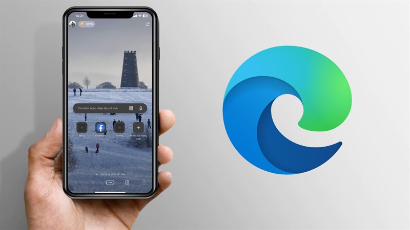 Cách thay đổi hình nền Microsoft Edge iOS